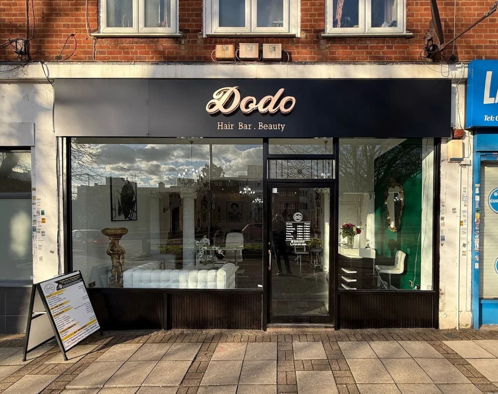DoDo Hair Salon shopfront on a local high street